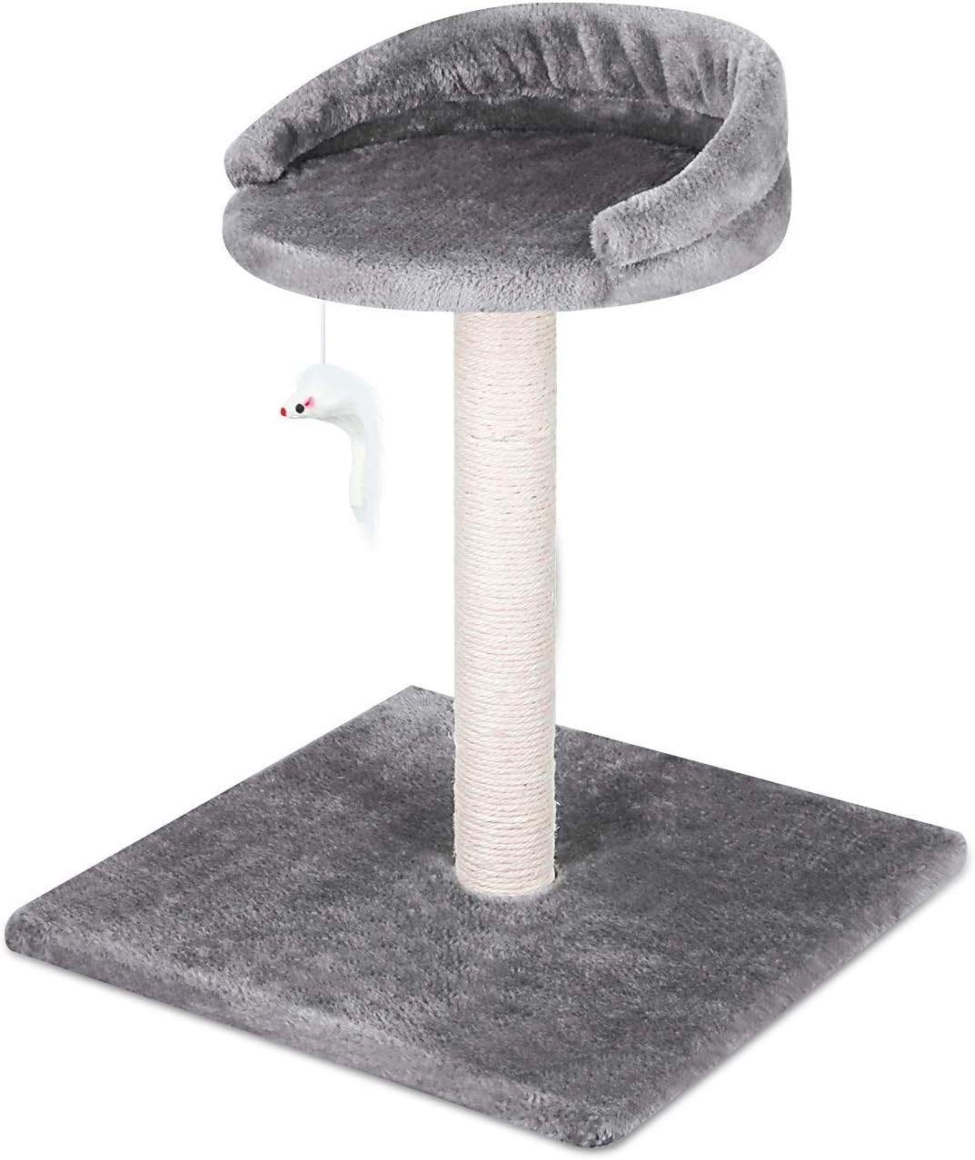ScratchMe Cat Tree , Multi-Level Cat Tower House Condo with Scratching Posts & Hammock for Medium & Small Cats