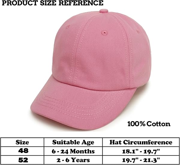 Cappello da Baseball per Bambini in Cotone Cappellini per Bambino Ragazzi Ragazze Berretti da Sole per Neonati - 5