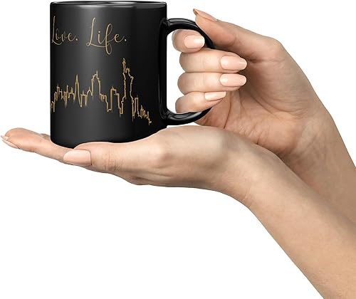 Vista 287 de TJ Originals - Taza de café Boston Massachusetts, regalo de taza de café de recuerdo de viaje turístico, taza de cerámica Skyline de 11 oz, taza