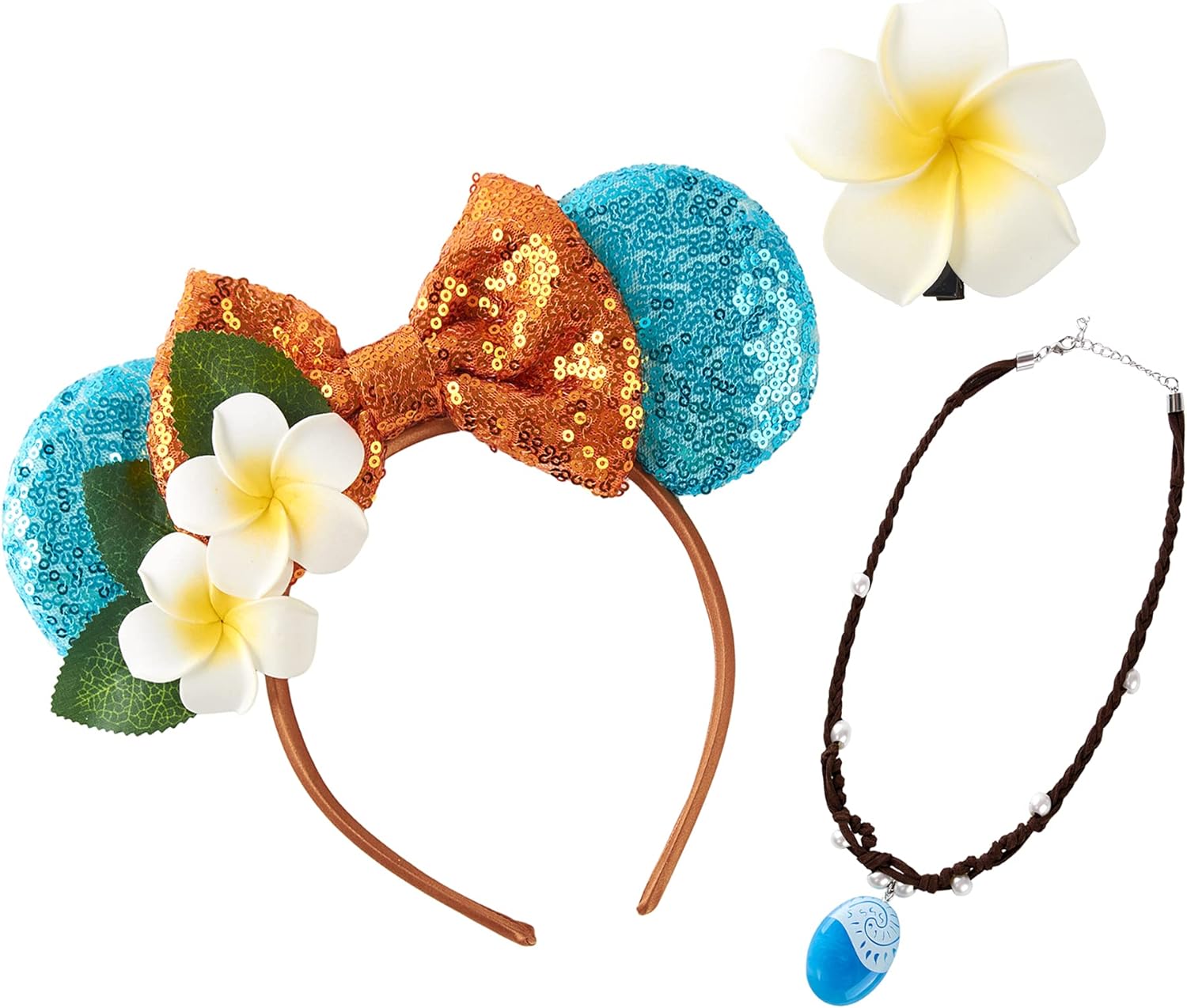 Diadema de lazo con orejas de ratón para collar de princesa accesorios de disfraz de fiesta de Halloween para niñas y mujeres