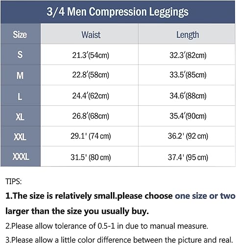 Miniatura 6 de SS COLOR FISH Leggings de baloncesto para hombre con rodilleras, mallas de compresión 34, pantalones deportivos de capa base deportiva