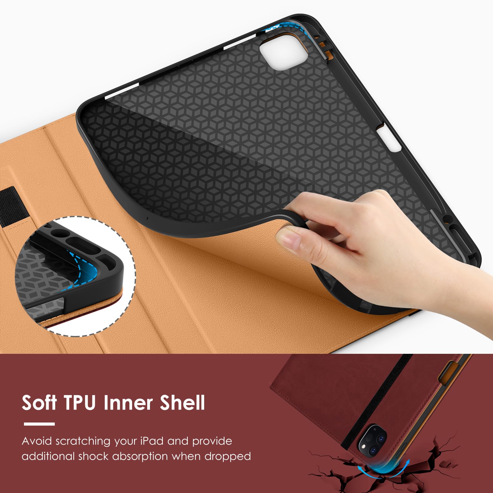Smart PU Leather Stand Case For IPad Air 13 Inch 2024 (M2 Chip) - Protective Cover