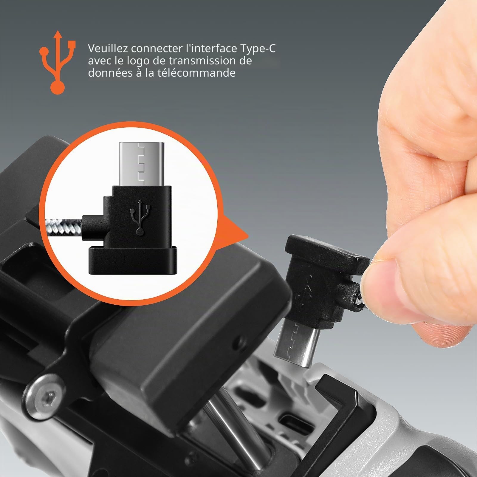 FPVtosky Support de Tablette démontable pour DJI Lito 1/ X1 /Mini 5/4 Pro/Mini 4K/Neo 2/Flip, Support de Montage Pliable pour iPad de 7-12 Pouces, Comprend Un Collier et 2 câbles pour DJI RC-N1/N2/N3