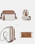FADEON Crossbody Bags Purses for Women Designer Lady Cross Body Bag PU Leather Shoulder Purse Wide Strap Tassel