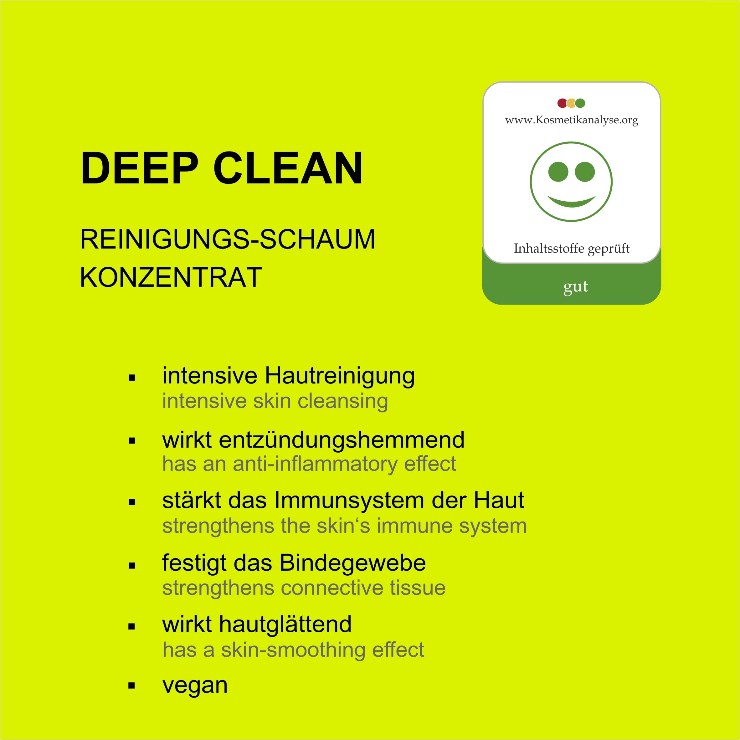 Espuma limpiadora vegana, limpieza antioxidante, limpiador facial, gel de lavado, impurezas y piel sensible, fabricado en Alemania, 100 ml