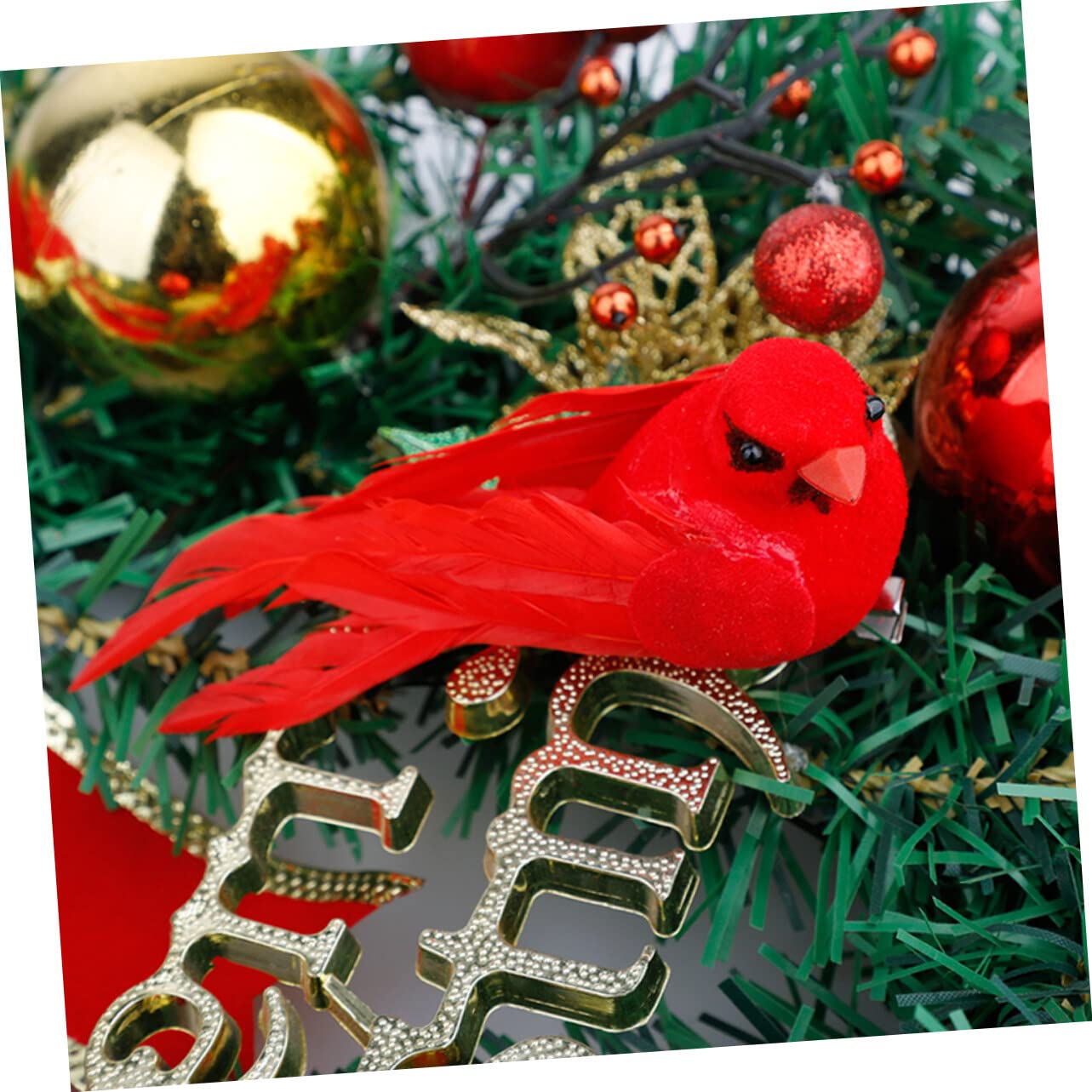 FOMIYES Decorazione Natalizia 30 Pz Ciondolo Uccello Rosso Di Natale De Para Guirnaldas Artificiales Para Uccelli Di Natale Ciondolo Artificiale Cardinale Uccello Femmina Schiuma