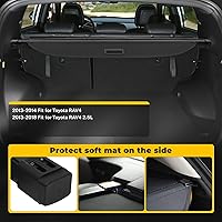 Vista 2 de OCPTY Cubierta de carga trasera para maletero 2013-2018 compatible con Toyota RAV4 2.5L Tonneau cubierta de seguridad