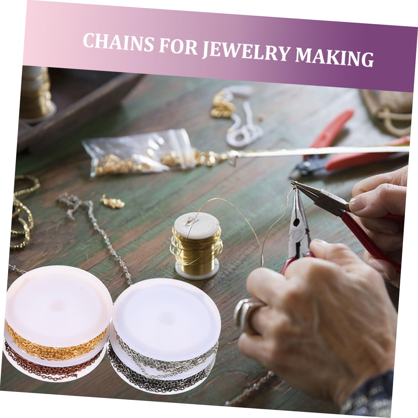 HAPINARY Schmuckherstellung Zubehör Hummerschnalle Offene Ringe Halsketten Verbindungsschnalle Diy Bastelkette Ketten Für Schmuck Machen