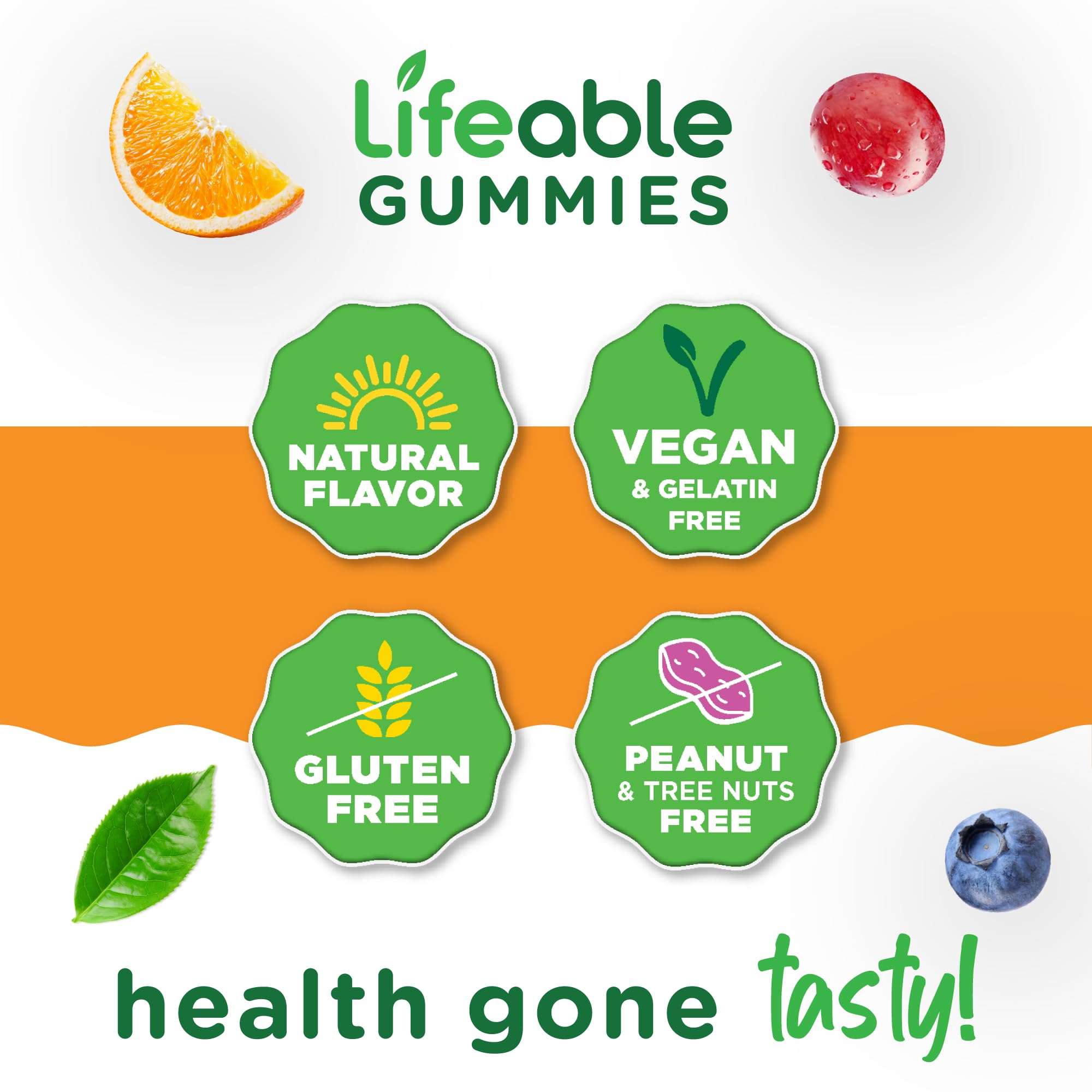Lifeable Apple Cider Vinegar Gummies with Mother, 1000mg ACV, 60 Count — Amazon image 4
