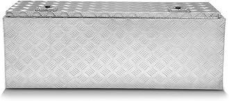 DNA MOTORING Lockable Truck Tool Box, Bed Organizer, Aluminum Storage Box w/Lock & Keys, 47"x18"x18", TBOX-T5-015-ALU, Silver