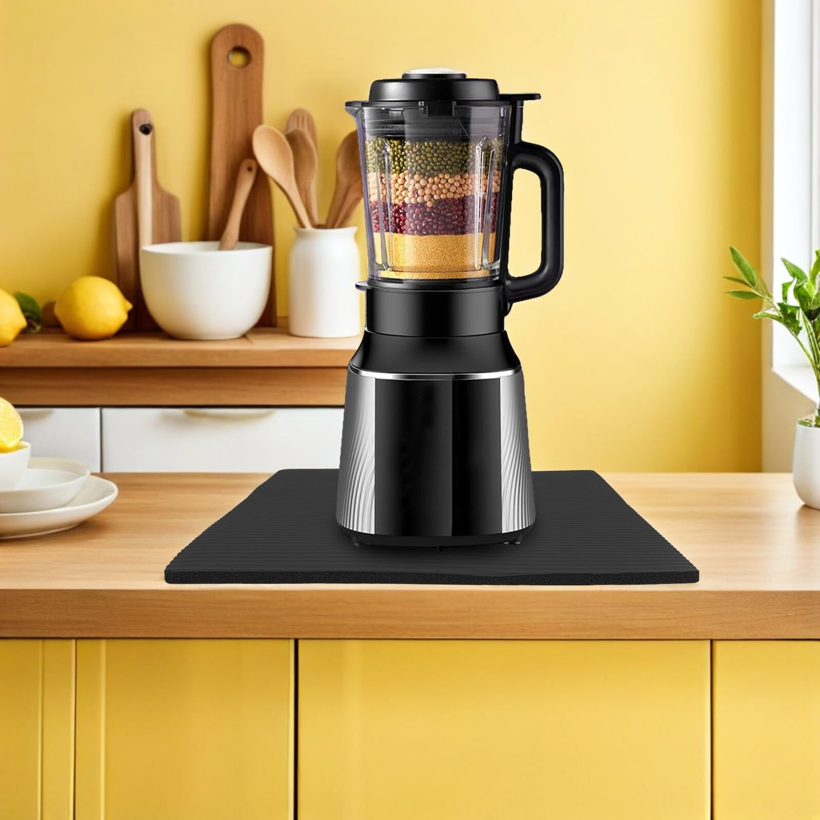 Anti-Vibrations-Geräuschreduzierung Pad für Mixer und Mixer - 7,6 cm rutschfeste stoßdämpfende Matte - Schalldämpfende Küchengeräte Matte für Vibrationsprävention und leisen Betrieb