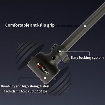 Dumbbell Converter Bar-Convert Dumbbells to Barbell for Strength Training