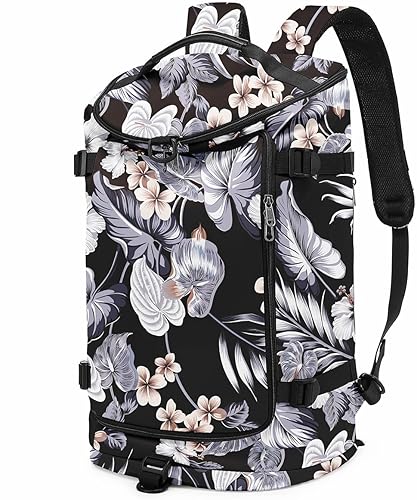 Mochila multifuncional para gimnasio, 4 formas de transporte, impermeable, con compartimento para zapatos, para viajes, deportes, camping, laptop,