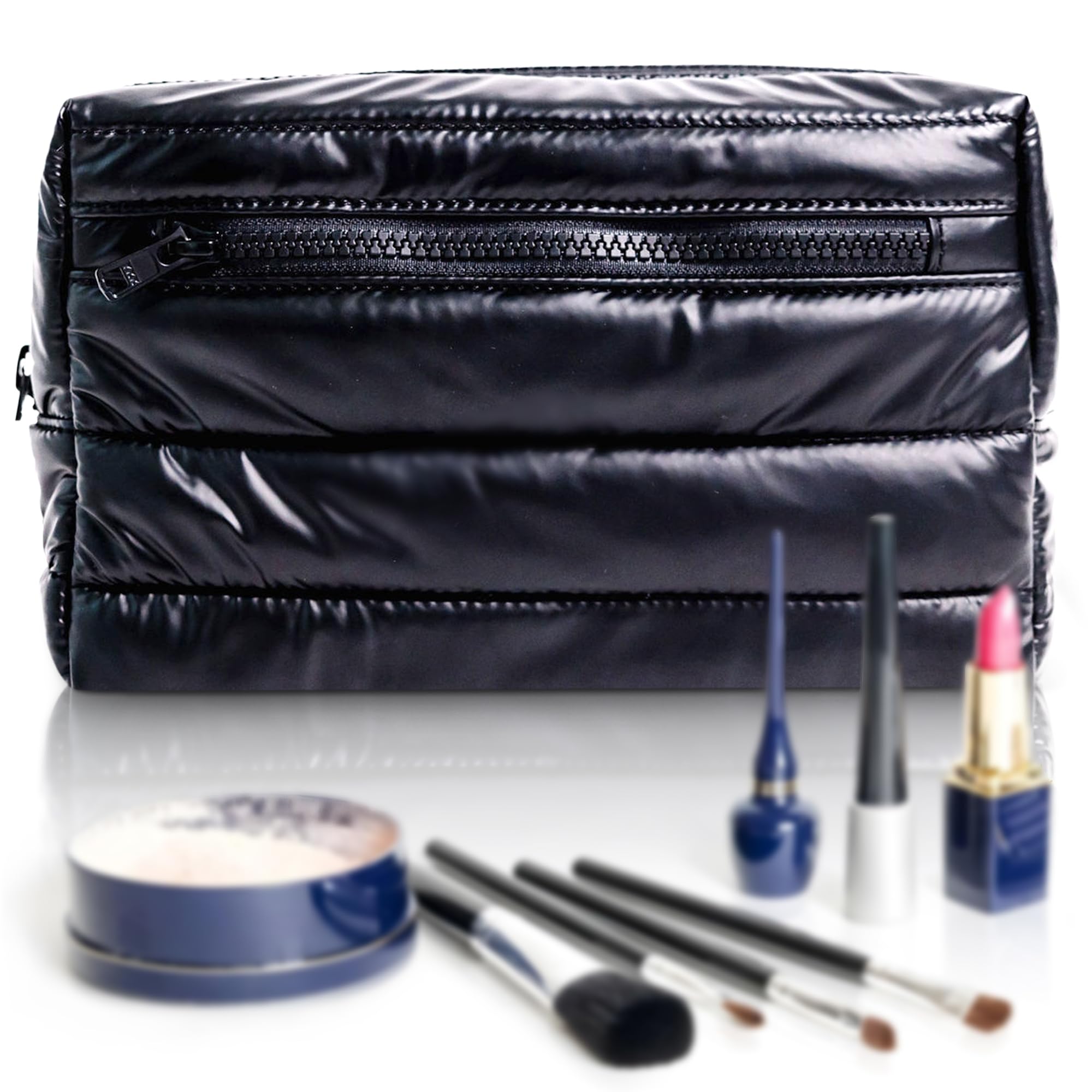 Citi Collective Premium Cosmetic Bag for Women| Makeup Travel Bag, Toiletry Bags for Women| Large Capacity Storage Waterproof Cosmetic Bag for