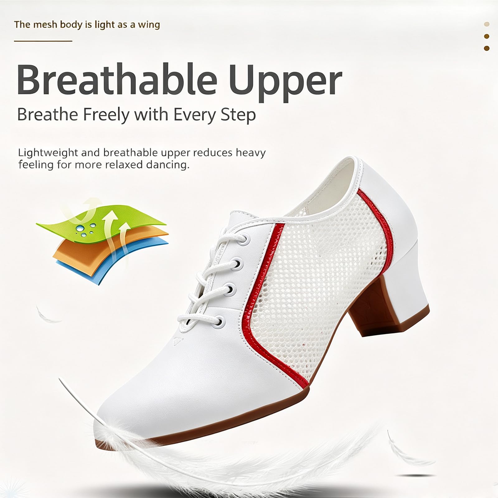 Donna Scarpe da Ballo Latino Lace-up Moderna Salsa Pratica
