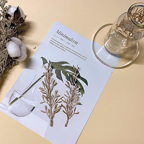 Miniatura 6 de 100 piezas de flores artificiales para velas flotantes, centro de mesa, relleno de flores doradas, relleno de mini jarrón, velas flotantes, flores