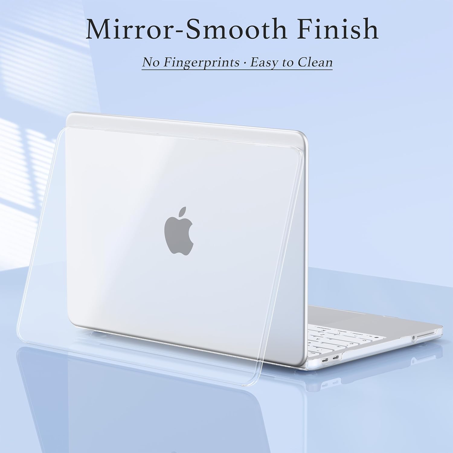 MecBevia for MacBook Neo Case 13 inch 2026 Release Model A3404 with A18 Pro Chip, Hard Shell Case with Keyboard Cover, Screen Protector, Type C, Crystal Clear