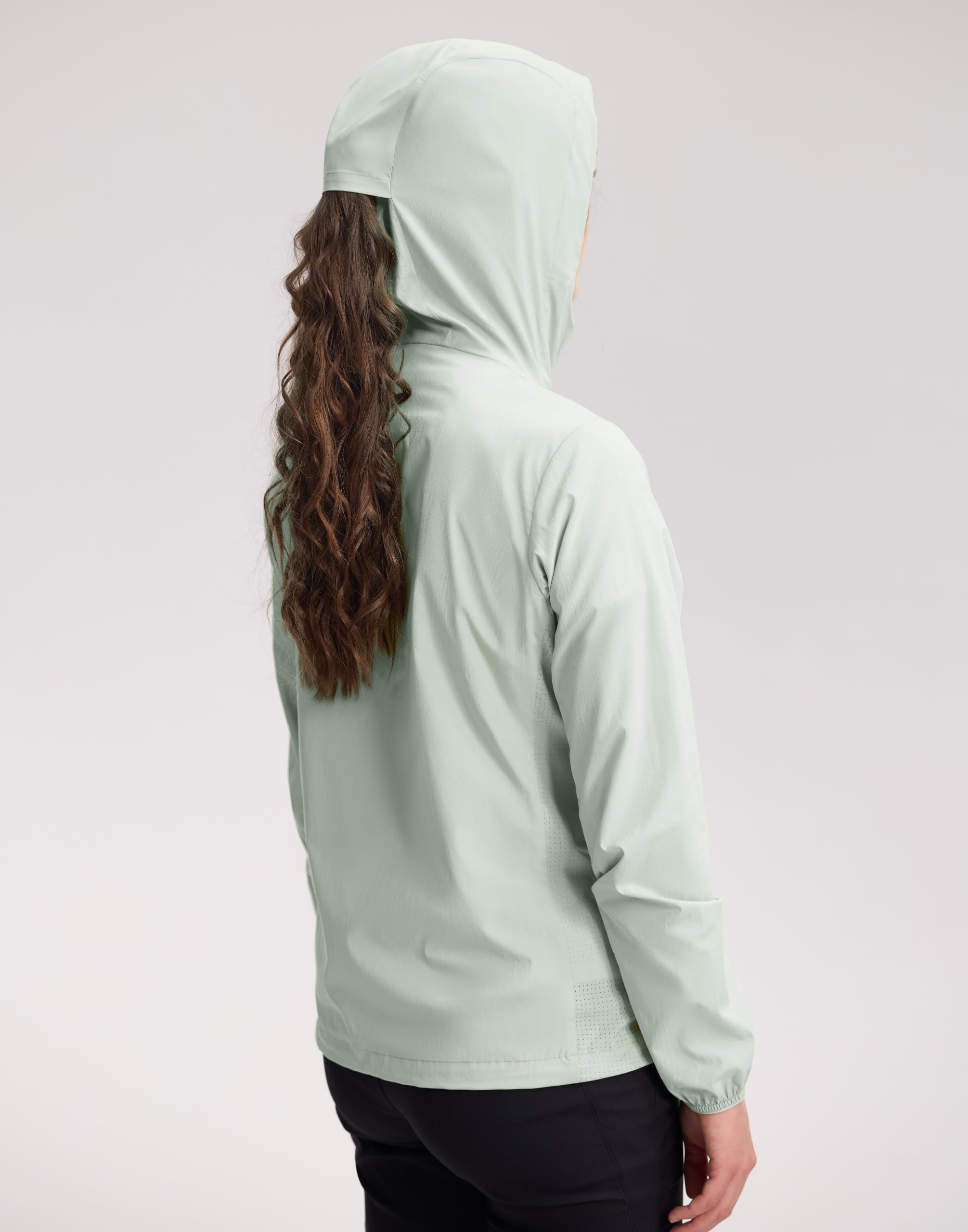 Pioneer Camp Windbreaker Veste de course pour femme, légère, imperméable, respirante, protection solaire UPF 100+, imperméable, robuste, pour les voyages, la course, la randonnée