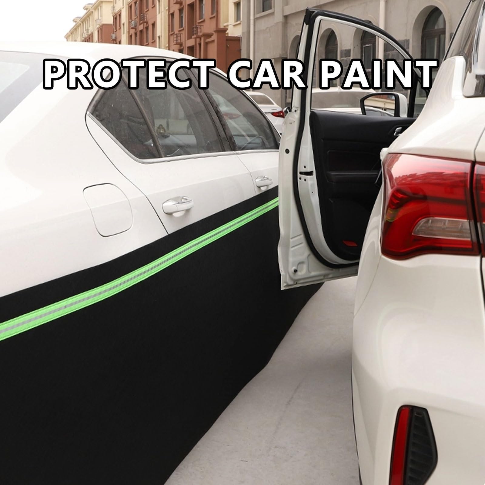Barriera anti-topi per auto, gonna regolabile con striscia riflettente, doppio velcro a prova di roditori, gonna per camper e camper