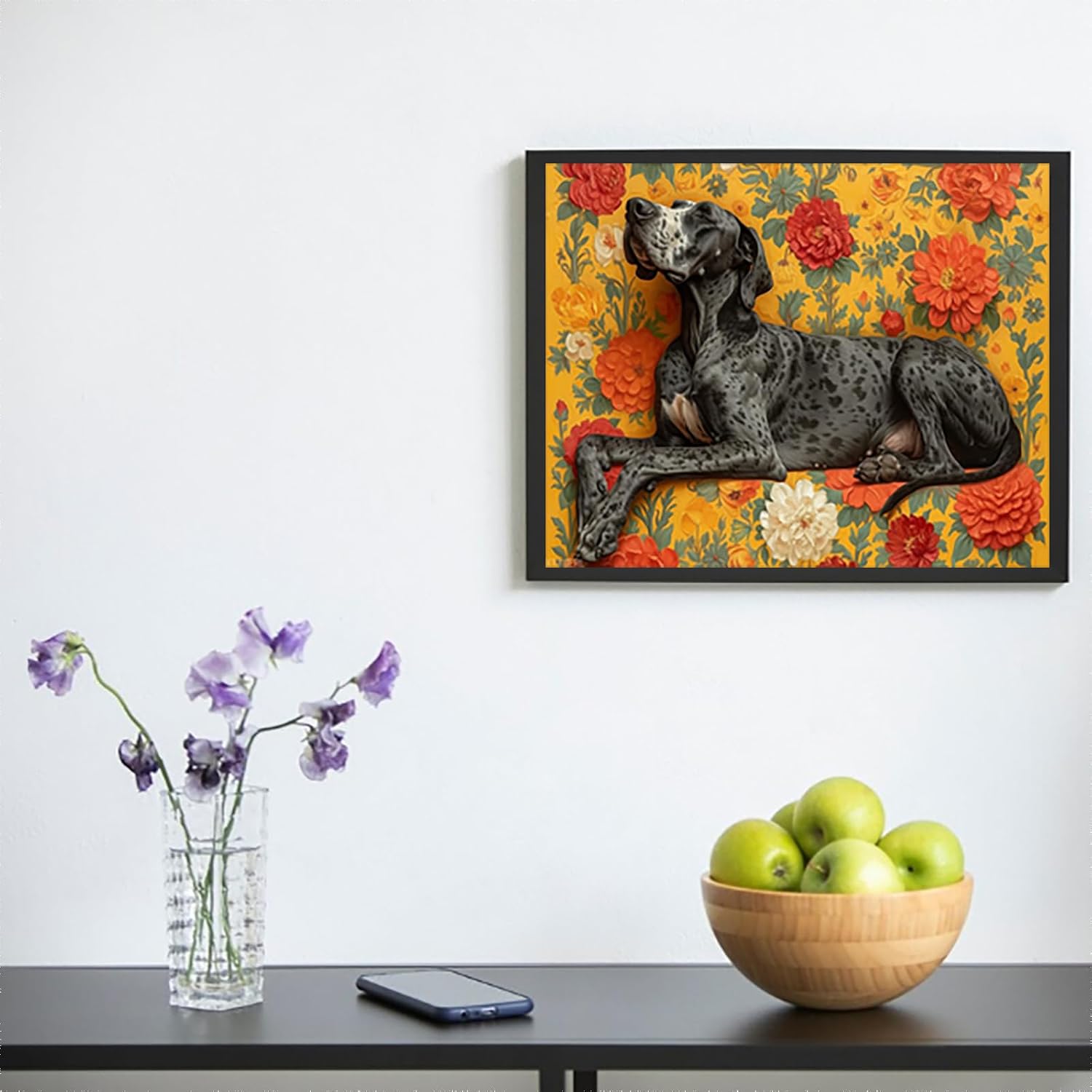 XTXGERL Paint by Number, Stretching Great Dane, Adult Crafts Adults' Paint by Number Kits, Room Decor Gift for Birthday Festival (16x20 inch, No Frame)