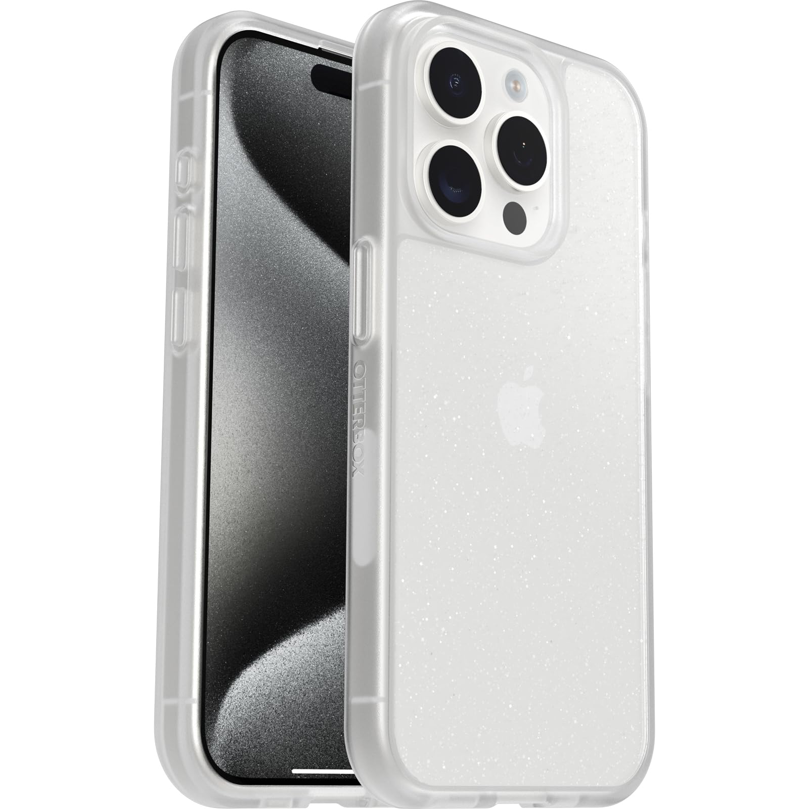 OtterBox Cover per iPhone 15 Pro Sleek, resistente a shock e cadute, cover Sottile, testata a norme anti caduta MIL-STD 810G, Stardust, Senza Retail Package