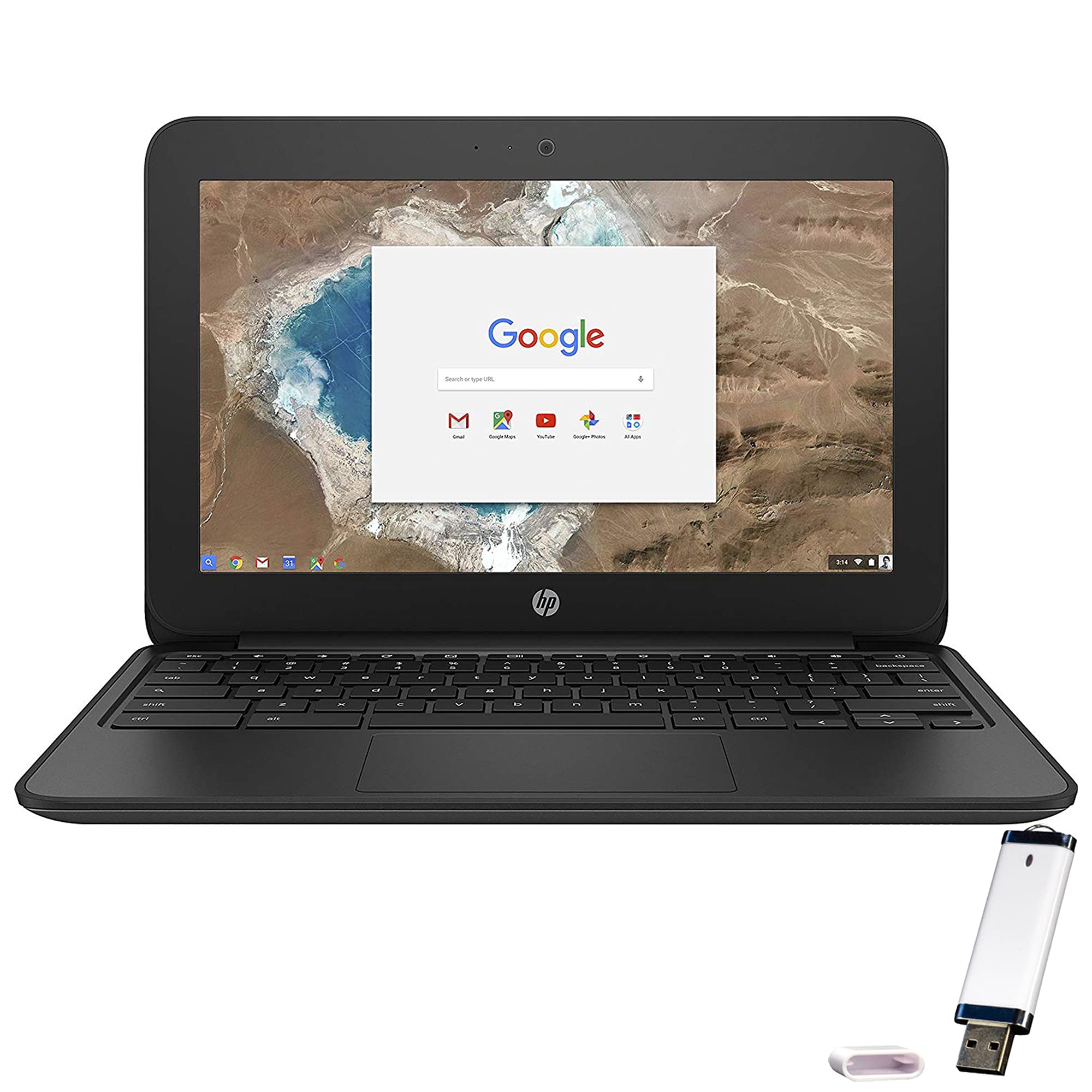 HP Chromebook 11 G5 11", 1.60 GHz Intel Celeron, Laptop, 4GB DDR3 RAM, 16GB SSD, Google Chrome OS 16