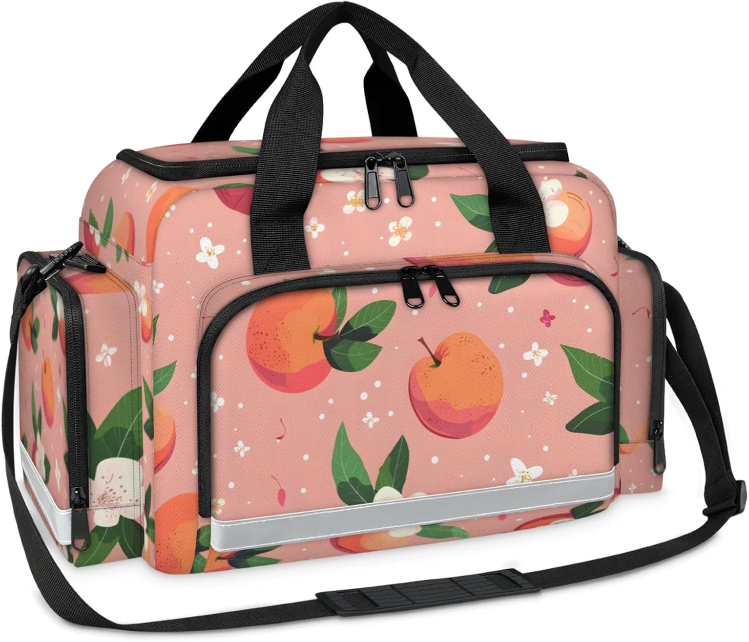 First Aid Bags Empty, Yummy Peach Emergency Bag First Aid Kit Multiple Compartment Kit Carrier On Call Trauma Bag for Paramedics Emergency Medical Supplies Kit