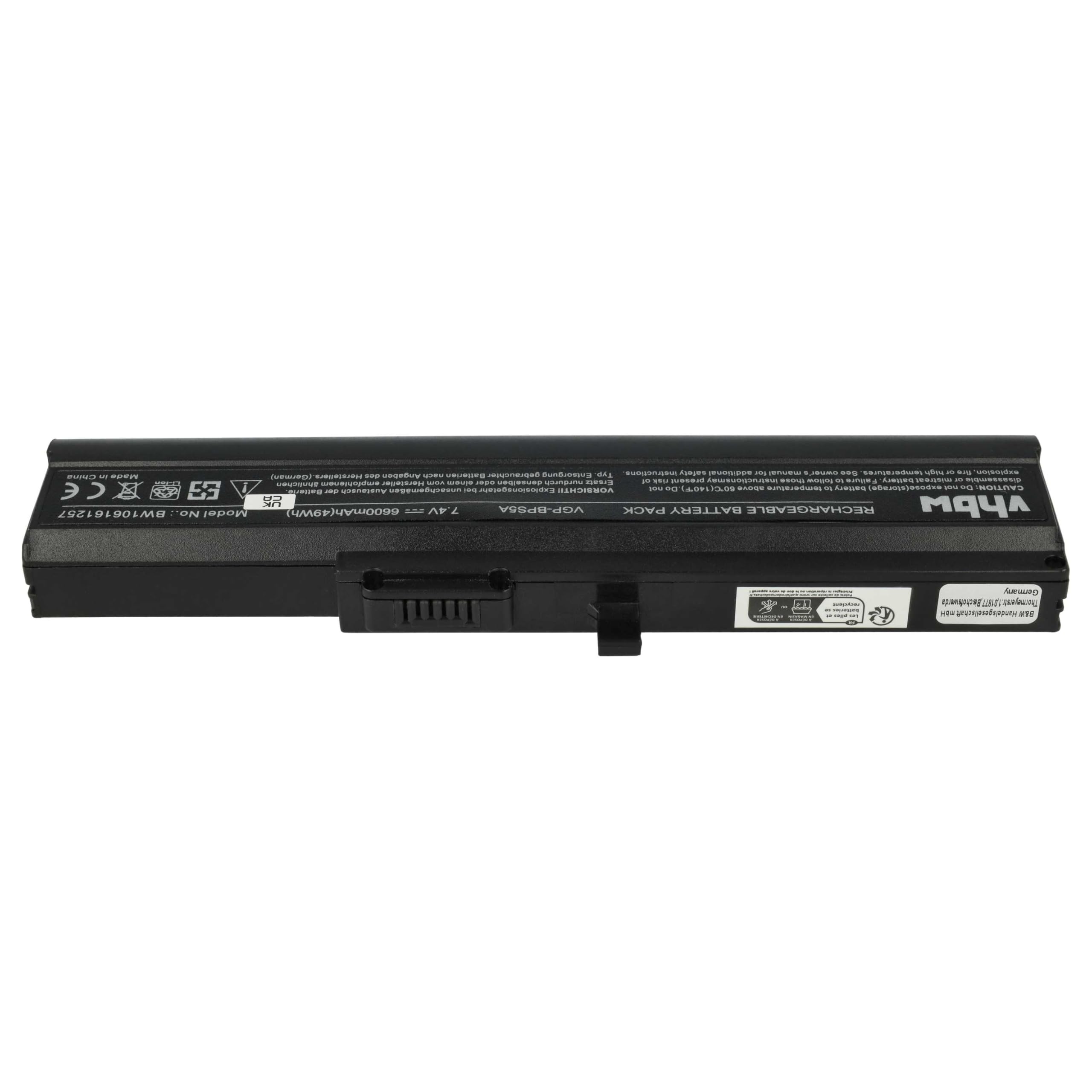 vhbw batteria sostituisce Sony VGP-BPS5, VGP-BPL5, VGP-BPL5A, VGP-BPS5A per notebook (6600mAh, 7,4V, Li-Ion)