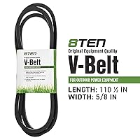 Vista 2 de 8TEN Correa de toma de fuerza para tractores de césped Cub Cadet 44 48 pulgadas 208 301 2518-44 2518-48 754-3068 954-3068