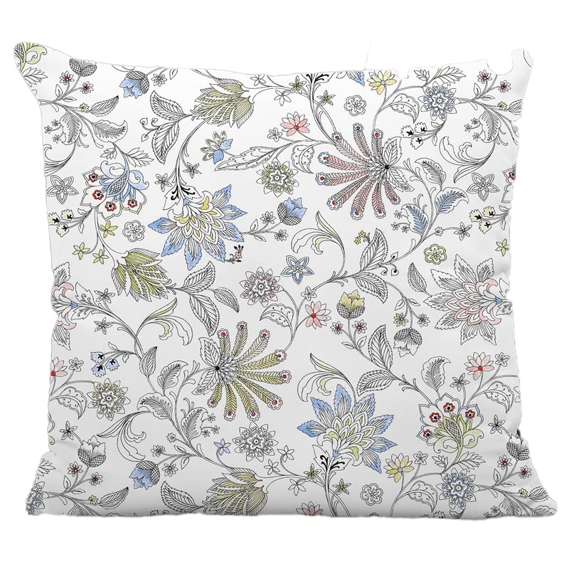 Night Comfort 100% Cotton Cushion Cover Luxury Designer Indoor & Outdoor use - Persian - Ideal For Sofas, Living Room, Bedroom, Rattan Garden Furniture Sets, Chairs, Benches (45x45cm) - Pack of 2