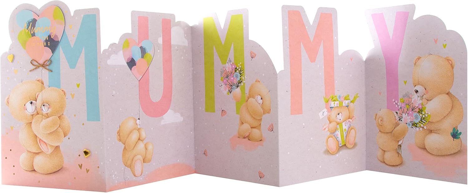 Hallmark Mother's Day Card for Mummy - Cute Forever Friends Heart Balloon Design