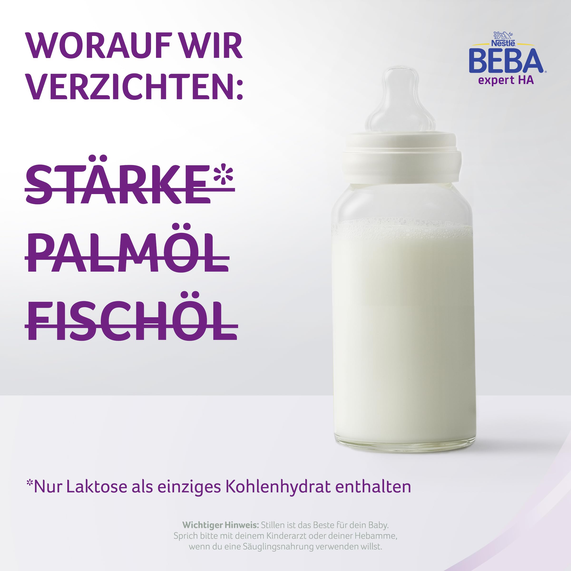 BEBA expert HA PRE Hydrolysierte Anfangsnahrung, Anfangsmilch von Geburt an, Babynahrung, Baby-Milchpulver, Vorratspack 1er Pack (1 x 1200g)