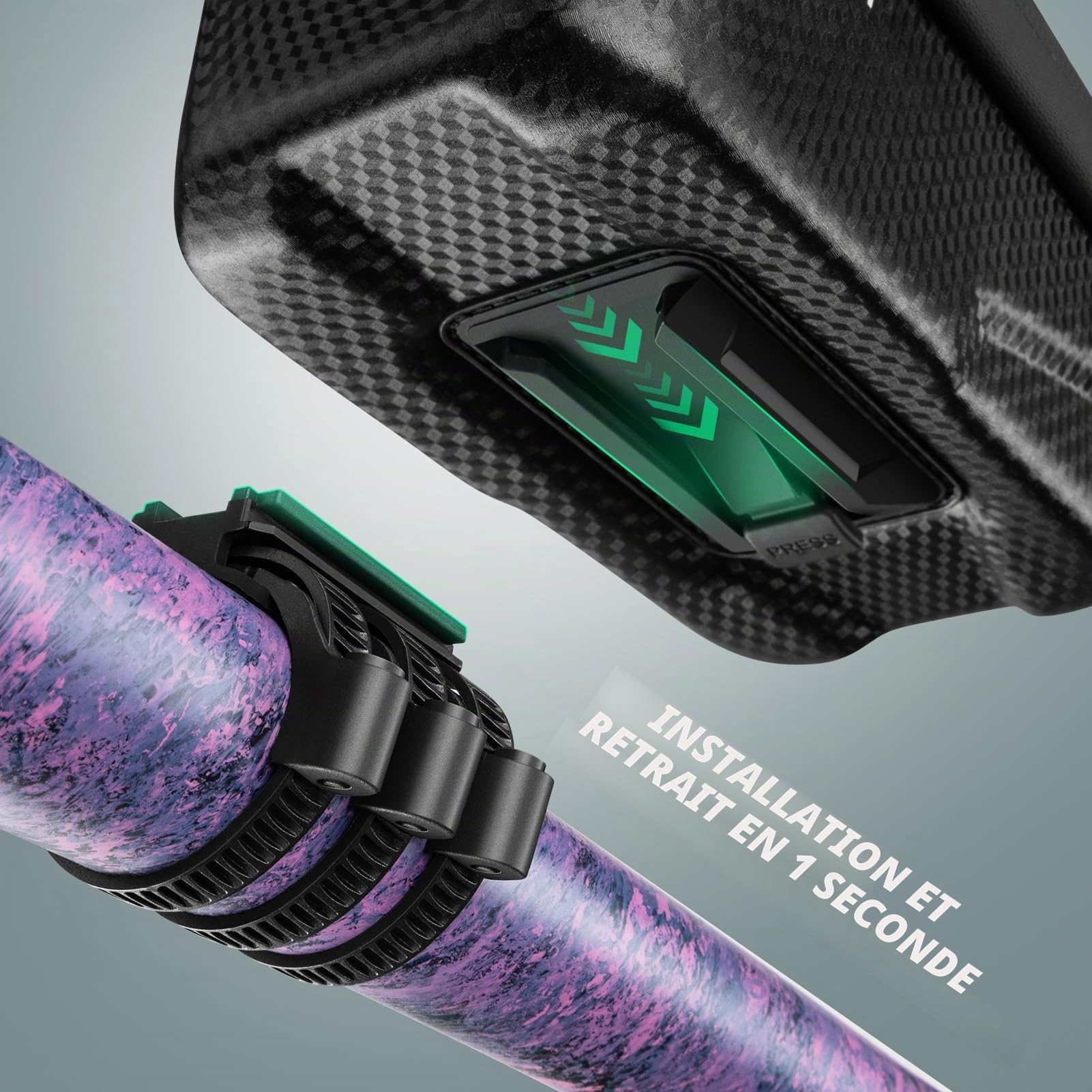 VULKIT Sacoche de Cadre de Vélo à Démontage Rapide, Sacoche de Tube Supérieur de Vélo Ultra Légère et Imperméable avec Écran Tactile, Support Téléphone pour Vélo, Accessoires de Cyclisme pour Vélos de