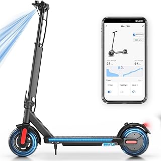 Caroma Electric Scooter with Seat Option,500/350W Motor Up to 25/20 Miles Range & 25/20 MPH Speed,9" Tires,Adjustable Electric Scooter for Adults,Foldable Commuting