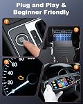 EXTRACTME OBD2 Scanner Diagnostic Tool, Car Scanner with Battery Tester, Engine Light, Data Stream, I/M Readiness, Mode 6/8, Professional Code Readers & Scan Tools for OBDII 12V Vehicles 1996+