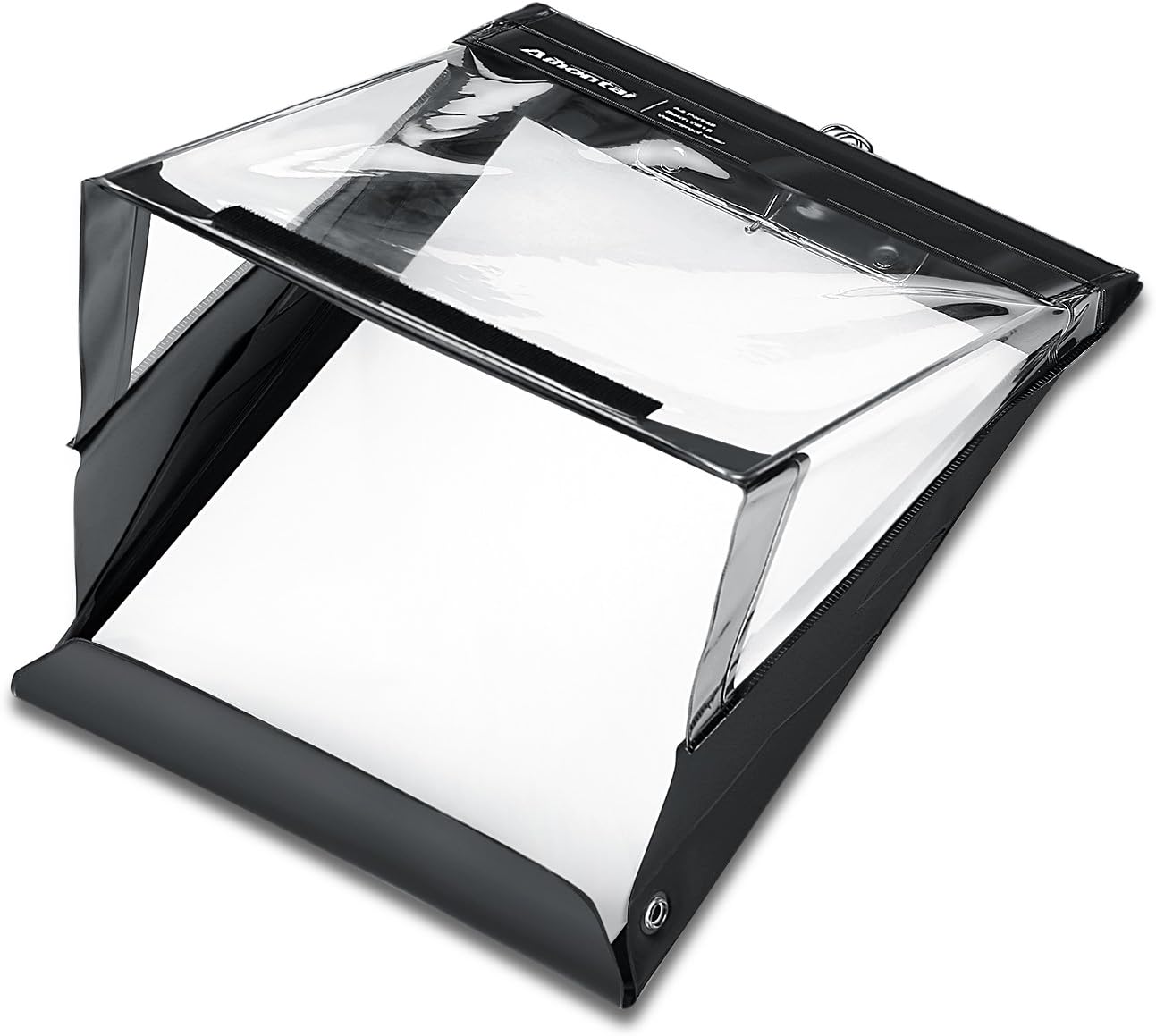 A4 Waterproof Clipboard Document Holder for Rain and Weather - PVC Writing Board Folder - A4 Size Black