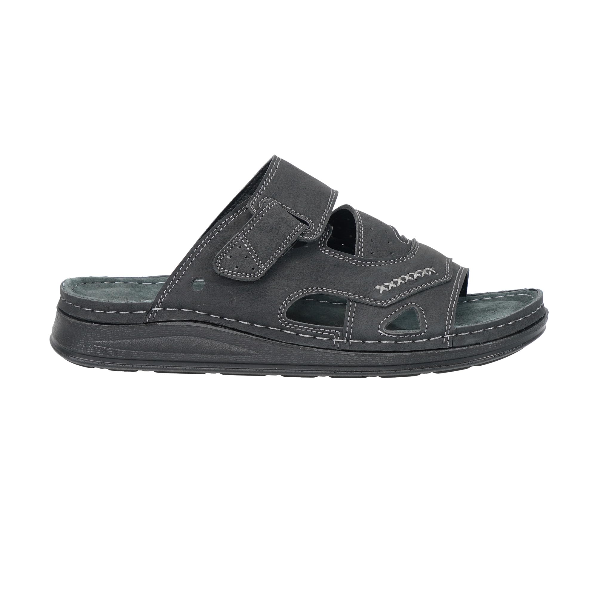 JOMIX Chanclas Hombre de Verano Elegantes Sandalias Modernas para Playa Cómodas Chancletas Antideslizantes Calzado Informal de Piel Sintética