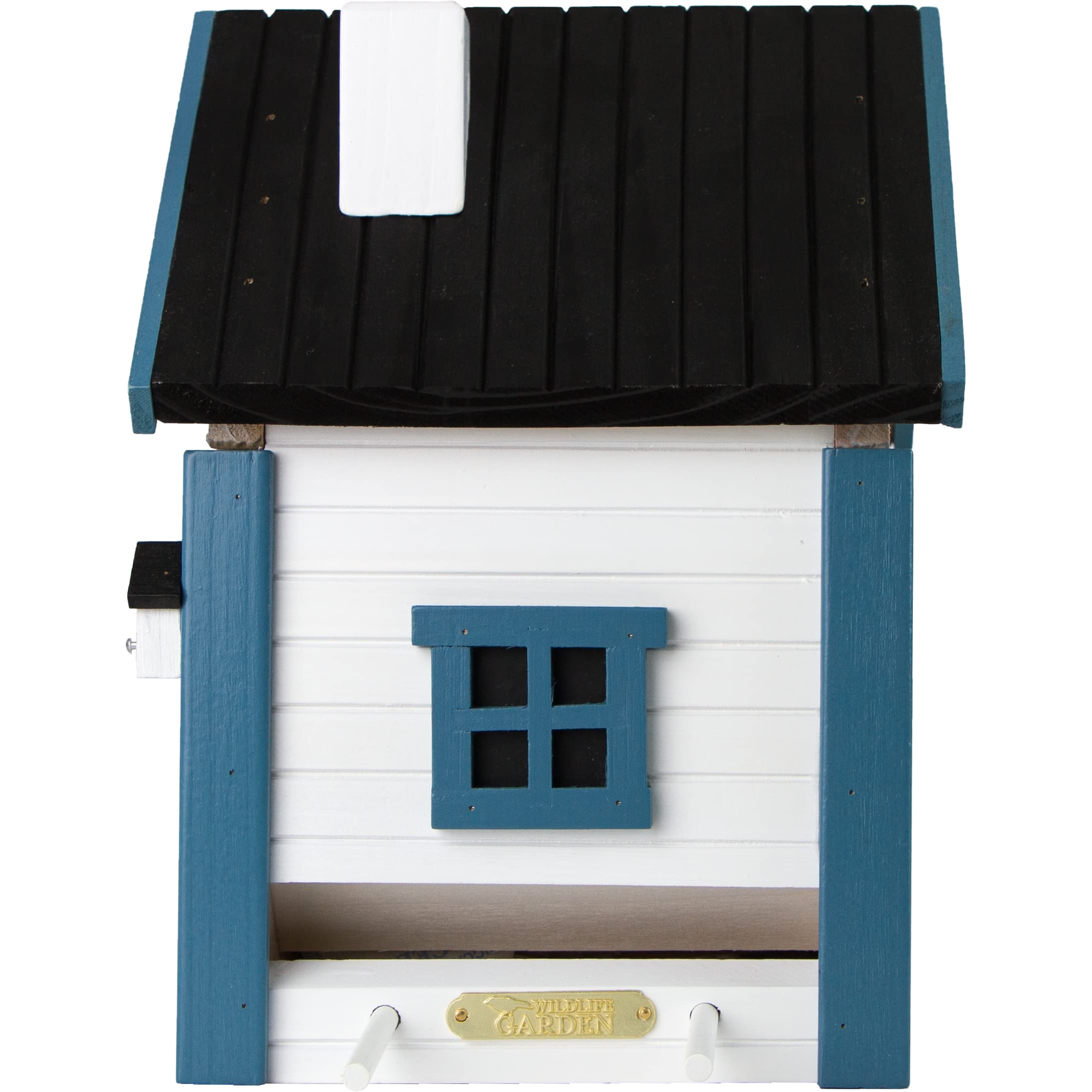 Wildlife Garden WG103 Multiholk Seeschuppen - Der Kombinierte Vogelfutterhaus und Nistkasten/Vogelhaus aus Holz