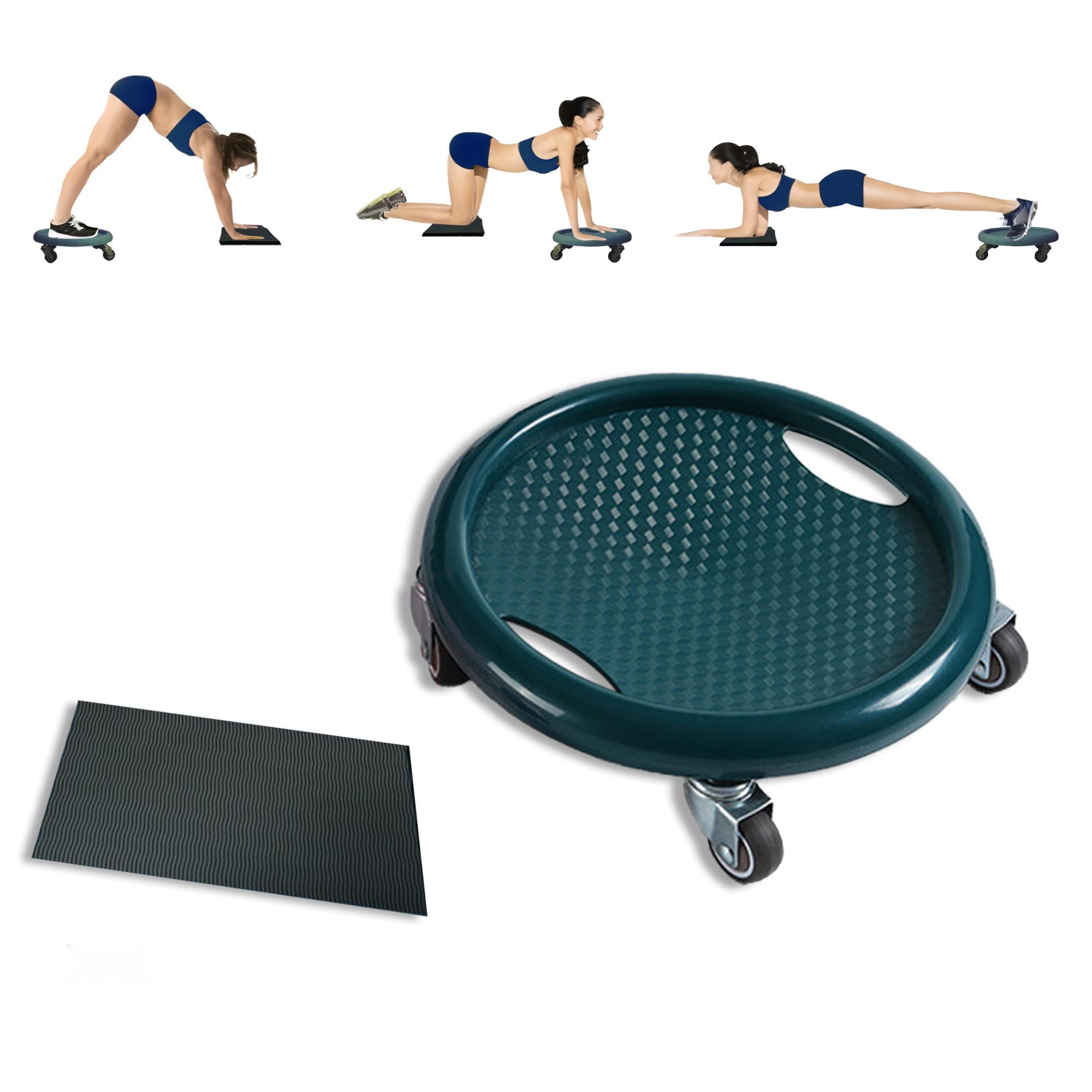 Ab Roller Wheel, Exercise Wheel for Abs Workout, Core Sliders for Working Out, Stomach Workout Equipment with Abdominal Trainer & Knee Pad Protection