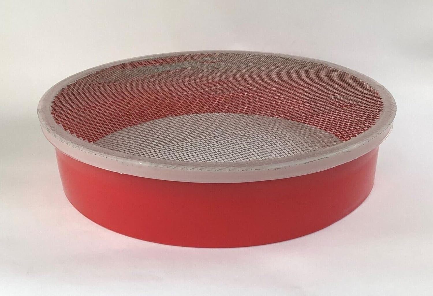 Tredoni 33cm/13" Couscous Sieve Strainer Industrial Size - Plastic Sieve Sifter, Stainless Steel 3mm Mesh, Multicolor