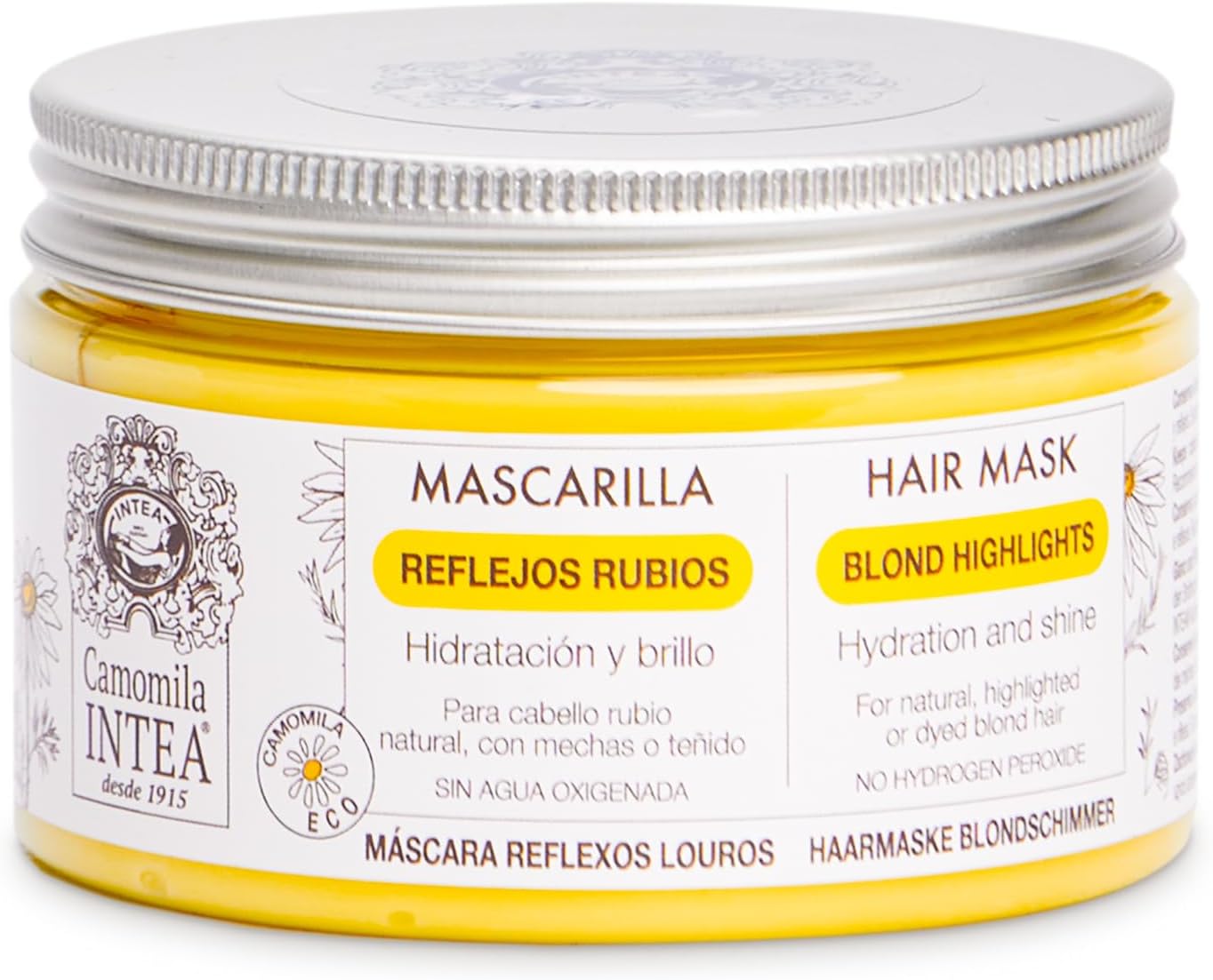 Camomila Intea - Blonde Highlights Mask - Hydrates and nourishes blonde hair - 250 ML