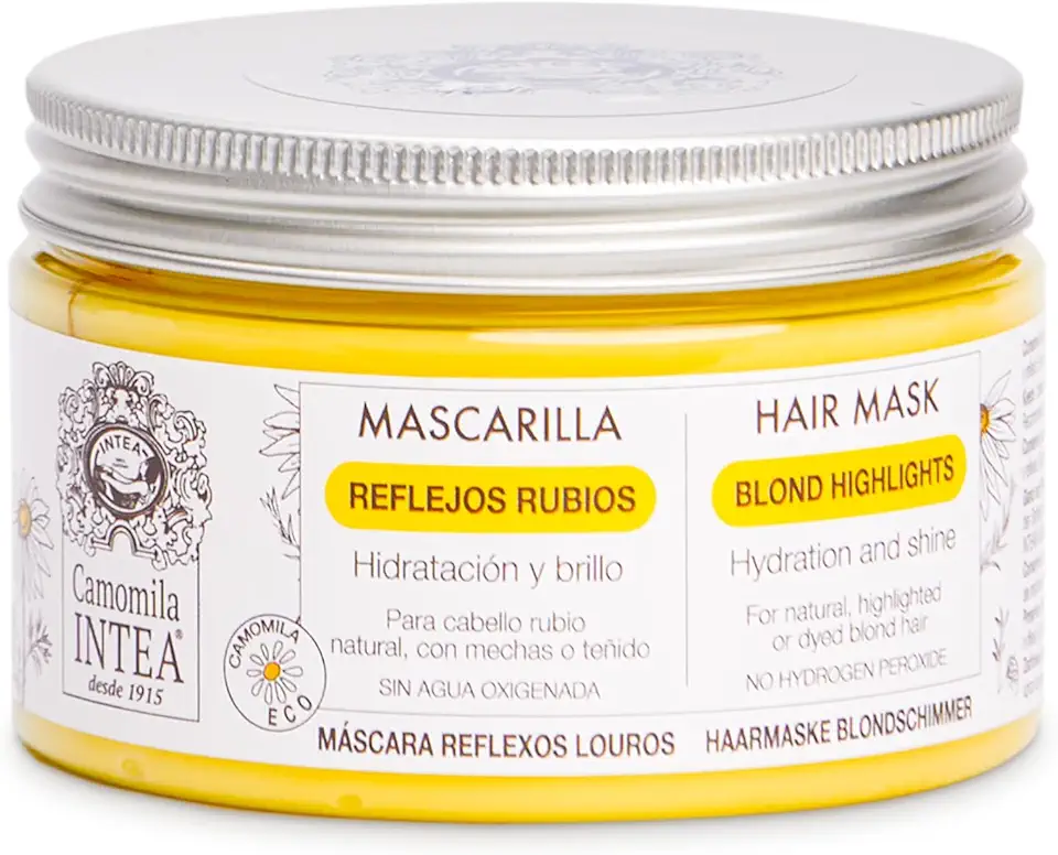 Máscara Reflexos Louros Camomila, Intea
