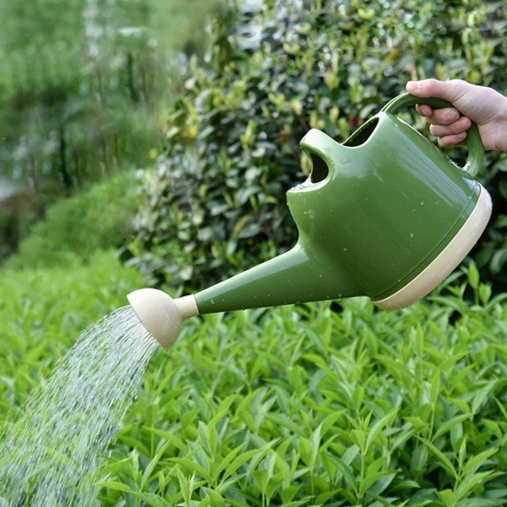 Watering Can Gardening Watering Flower Watering Can PP Resin Large-Capacity Vegetable Watering Kettle Long Mouth Watering Can Decorative Watering Can(Green)