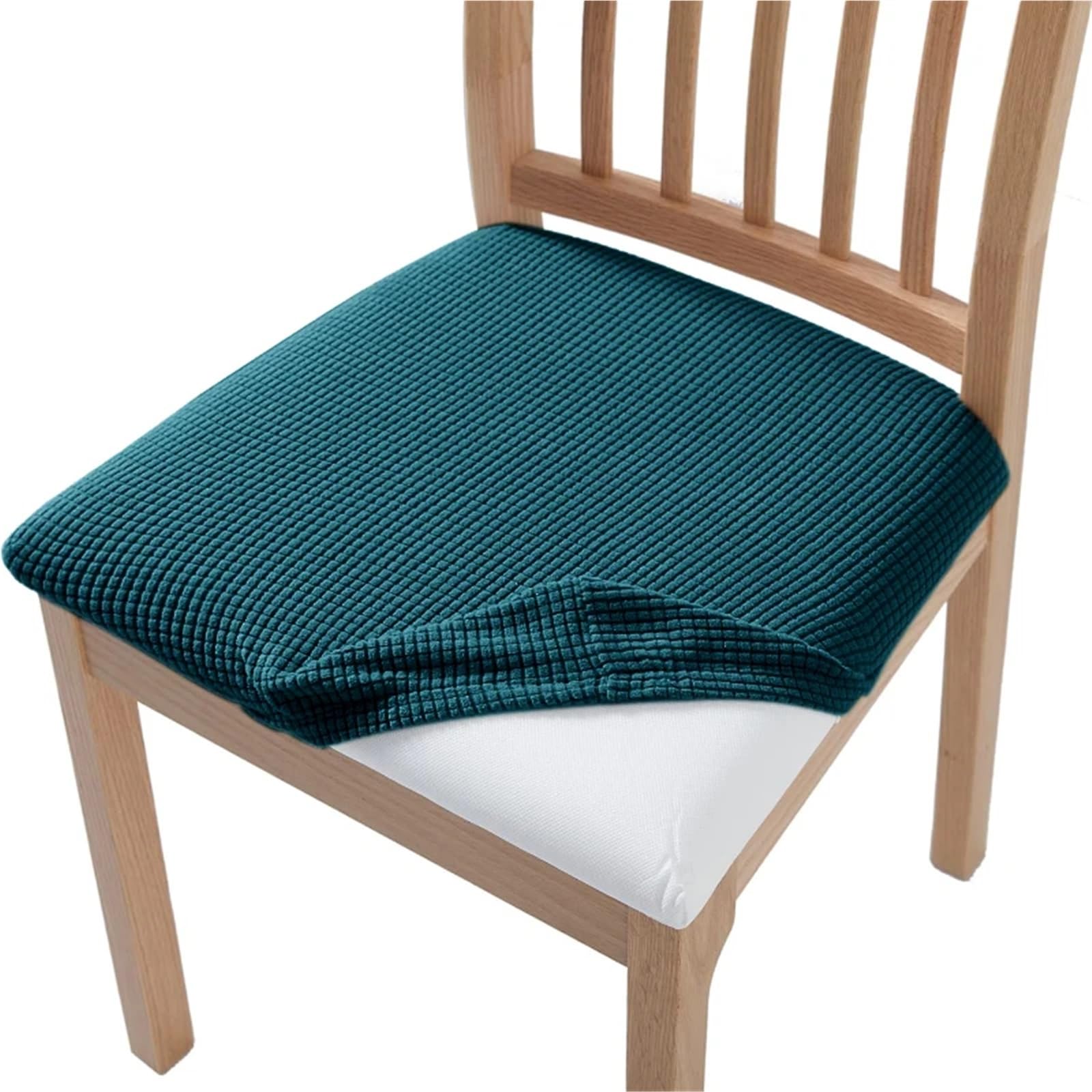 CYMMIYT Chair Covers Stretch Jacquard Chair Seat Covers Removable(Dark Cyan)