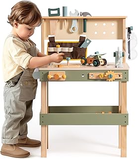 Sponsored You’re seeing this ad based on the product’s relevance to your search query.Learn more about this advertisement ROBOTIME Children's Wooden Tool Bench - Multifunctional Workbench Set with Tool Belt, Hammer, Wrench, Screwdriver, Gears & Drawing Paper - Creative Learning & Role Play Toy
