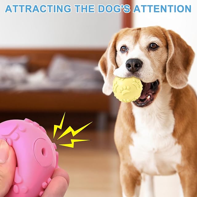 Foto 5 de 7 de 3 Pcs Pelotas de Juguete para Perros, Juguetes Masticables para Perros