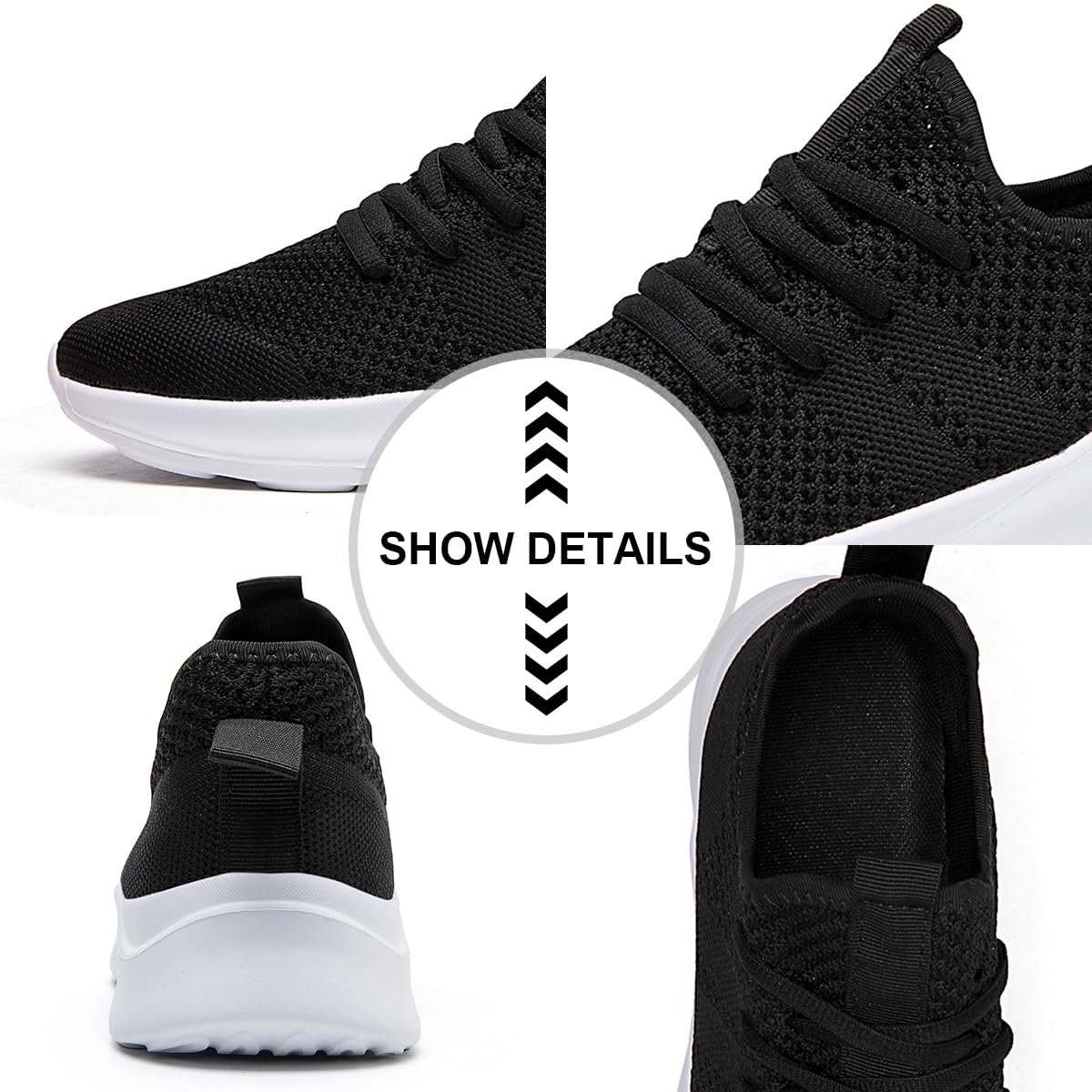 DLWKIPV Zapatos Deportivos para Caminar Ocio En Carretera Zapatos para Correr para Hombre Zapatillas Deportivas Sin Cordones para Gimnasia