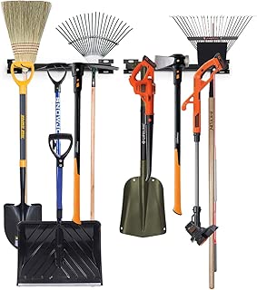 Kinghouse Tool Hanger Wall Mount Garage Organizer, Tool Storage Rack, Garage Hanger Organizer , Heavy Duty Tools Holder, for Organizing Power Tools, Laddy, Bulk Items Home Chair Ladder, Bike Hanger - coolthings.us