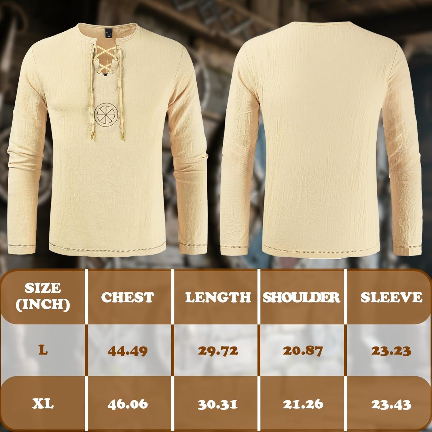 Viking Costume Set Barbarian Warrior Costume Viking Hat Medieval Dress Up Cosplay Themed Parties - Image 2