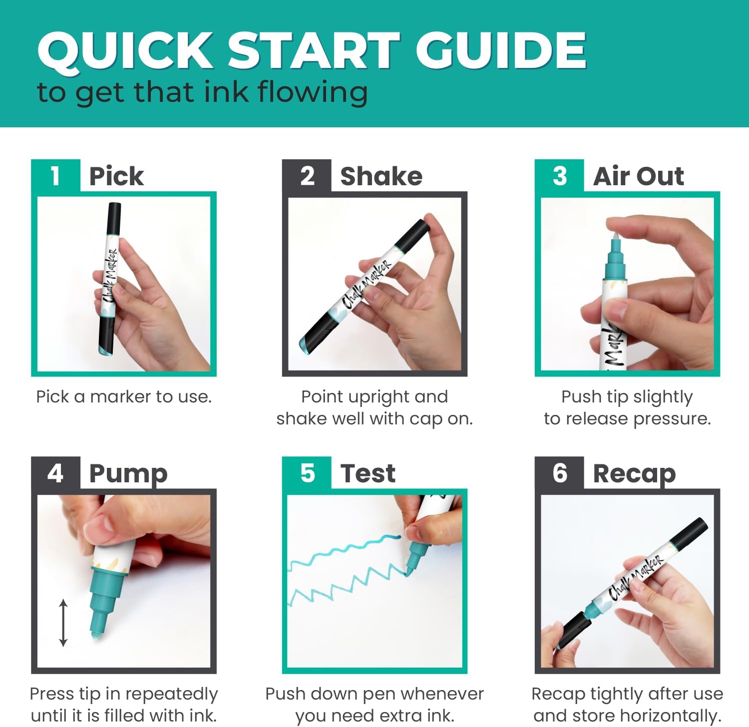 Chalkola Dual Tip Liquid Chalk Markers for Blackboard (10 Vintage Colors, 1mm+5mm Fine, Bold) - Pastel Dry Erase Marker Pens for Chalkboards Signs, Car Windows, Glass - Erasable Chalkboard Markers - Image 7